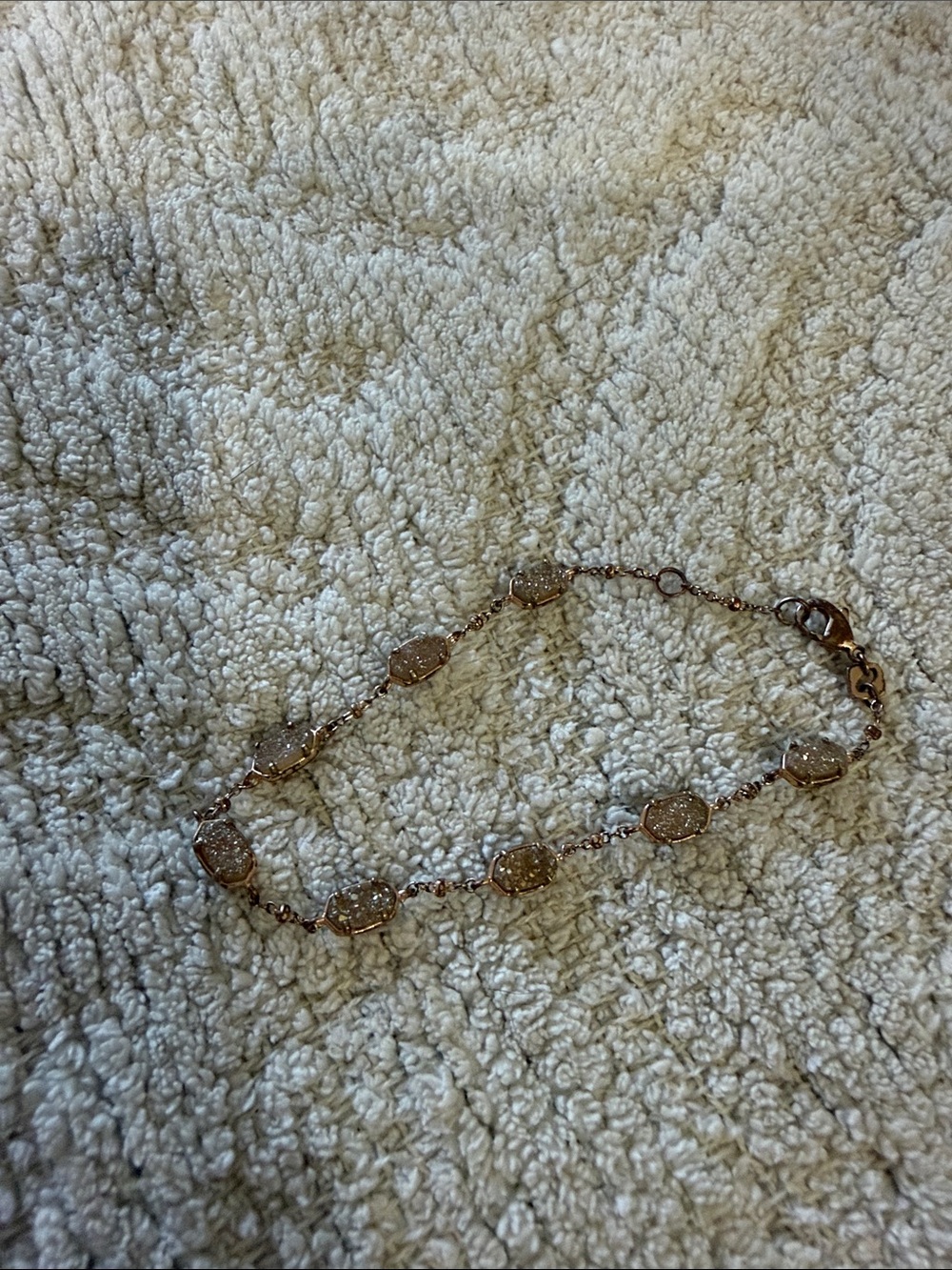 Kendra Scott Rose Gold Druzy Bracelet